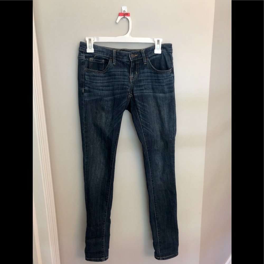 Super stretch low rise skinny jeans